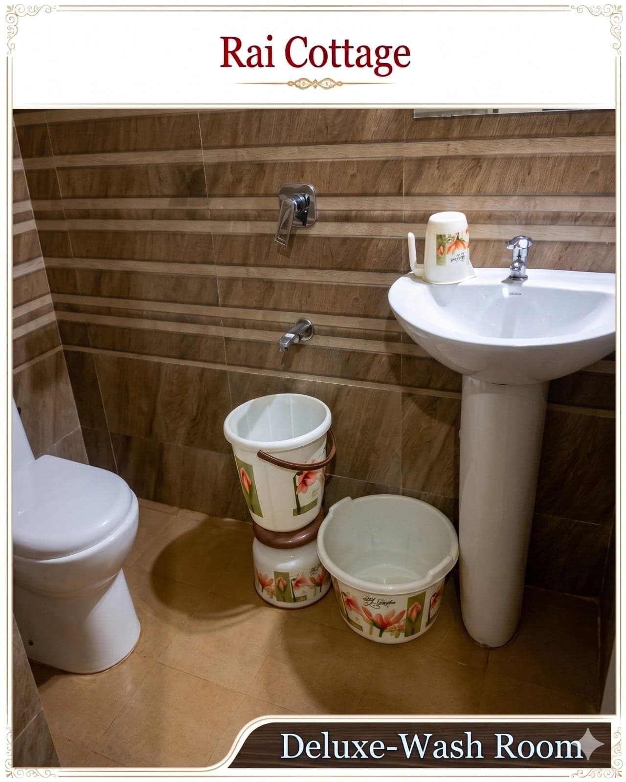 Bathroom in one of the cottages at Rai Cottage