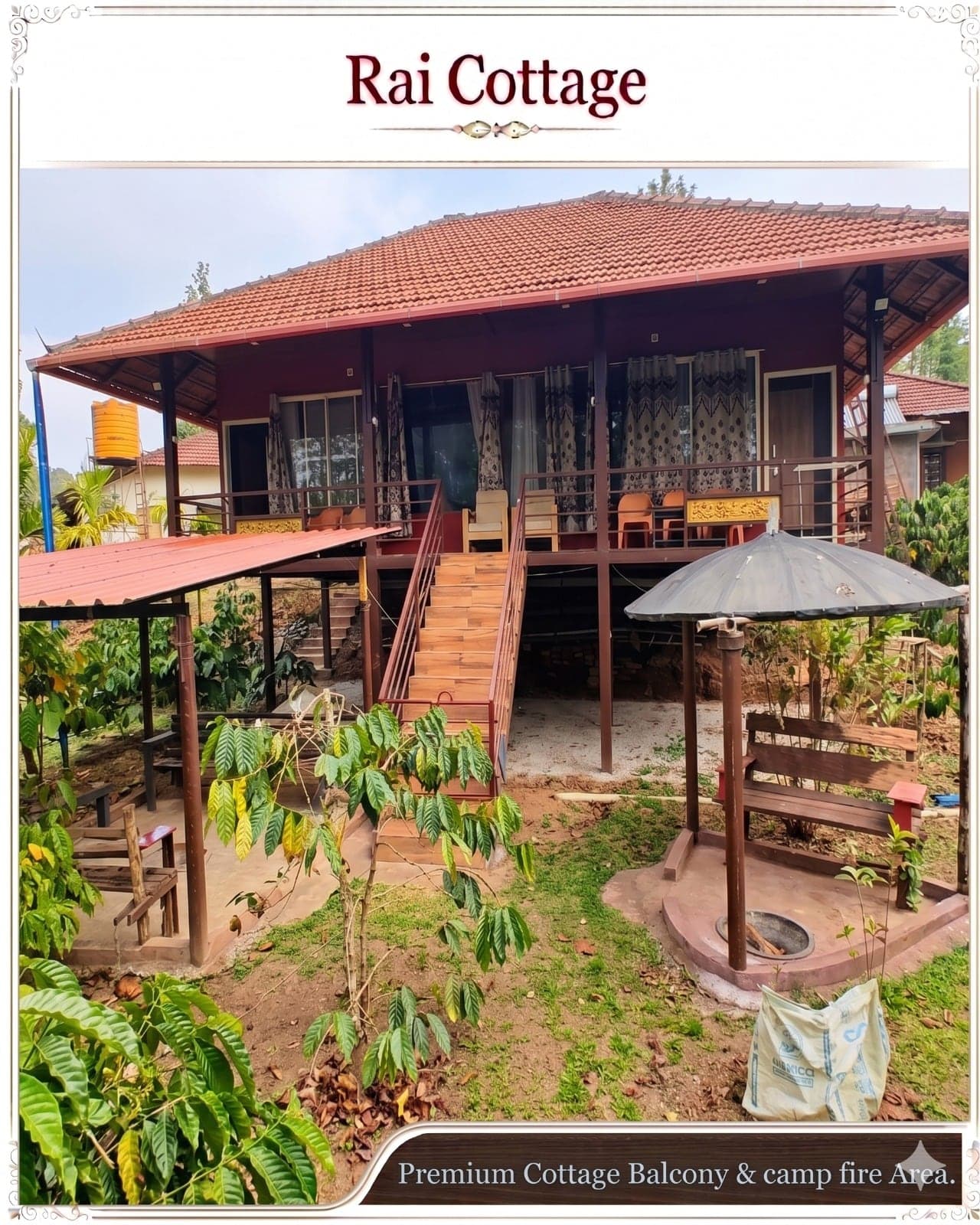 Premium Cottage at Rai Cottage among the coffee plants