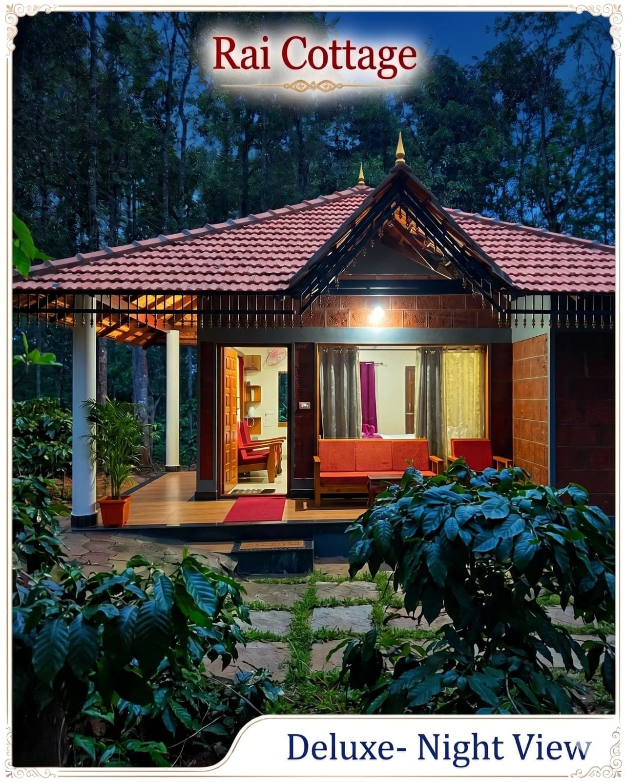 Front of the Deluxe Cottage at Rai Cottage
