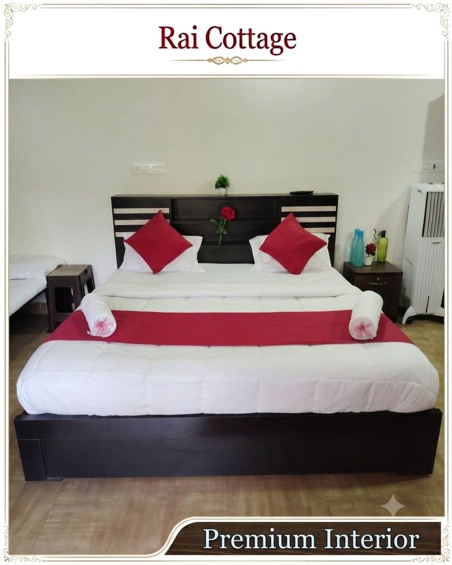 Bedroom in one of the cottages at Rai Cottage