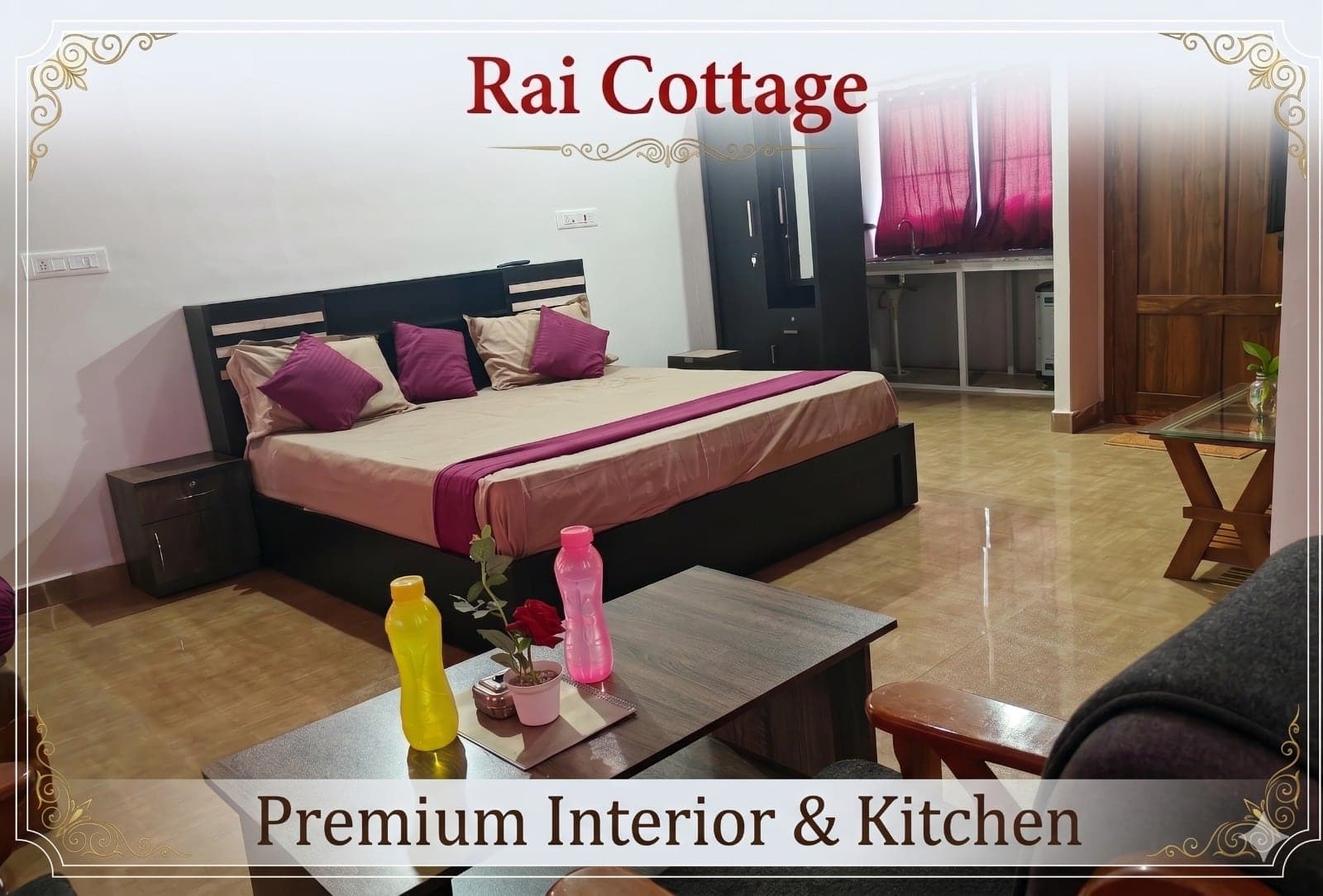 Bedroom of the Premium Cottage at Rai Cottage