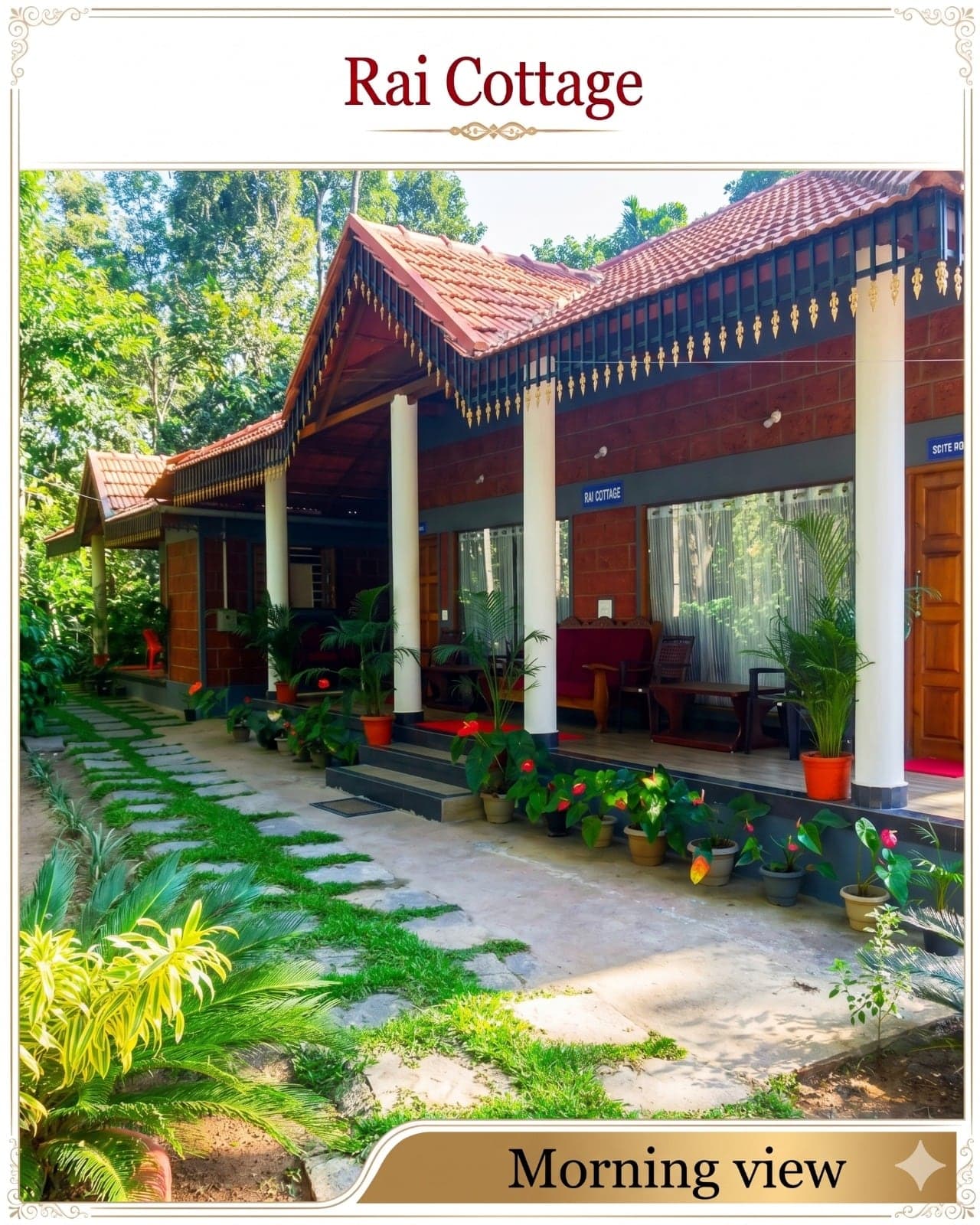 Suite Cottage 1 at Rai Cottage, seen from the grounds